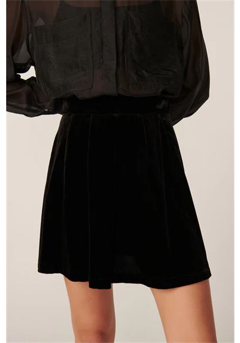 Des Petits Hauts Irelia Noir Viscose Velvet Skirt Des Petits Hauts |  | 1H250498NOIR